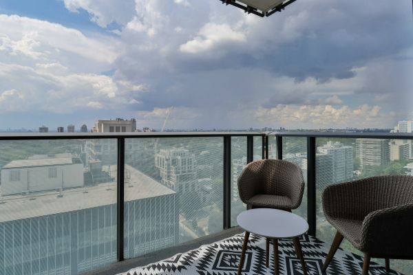 Transform any area with a chic glass juliet balcony design